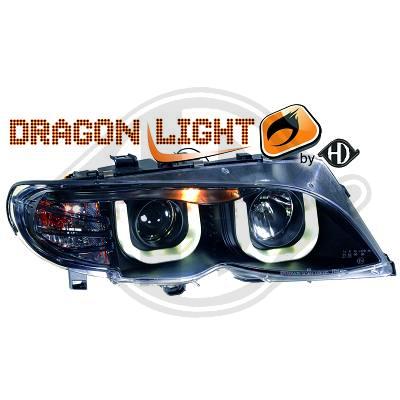 Phares avants angel eyes Peugeot 207 2006 2007 2008 2009 2010 2011