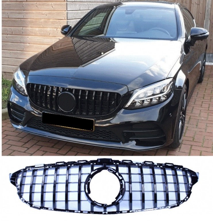 CALANDRE AVANT DESIGN LOOK GTR POUR MERCEDES CLASSE S C217 COUPE Cabrio A217 S63 Amg S65 Amg 14 20 Full Noir