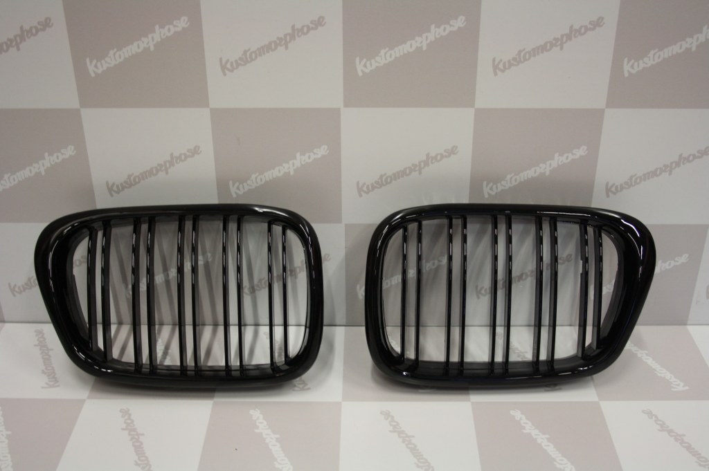 Grille de Calandre noir brillante double baton look M4 BMW E39 ...