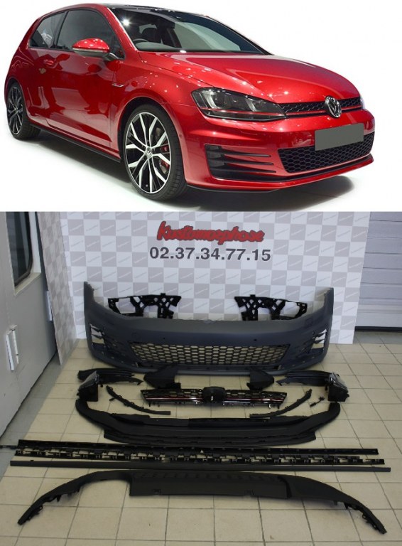 ② Kit carrosserie de pare-chocs complet pour VW Golf 7 GTI GTD —  Carrosserie & Tôlerie — 2ememain