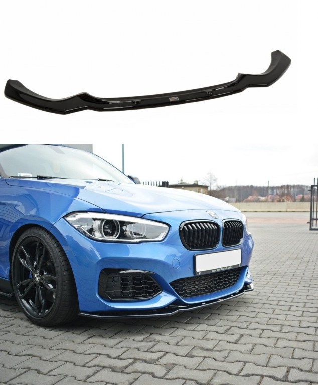 Lame De Pare-choc Avant Pour BMW Série 2 F22 (2014-2019) - Noir Brillant ABS