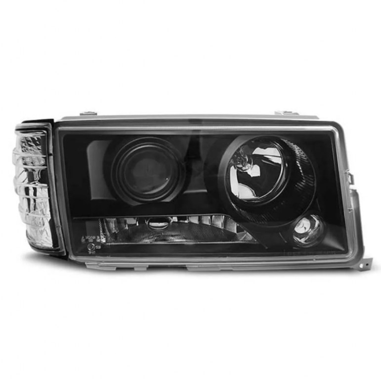 Sourcils De Phare Avant BMW Série 3 E90/E92/E93 (2009-2012) - Noir Brillant ABS, Kit Gauche Et Droite