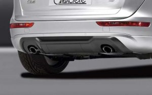 Jupe de pare choc arrière pour Audi Q5 CARACTERE avec une découpe échappement gauche / droite 