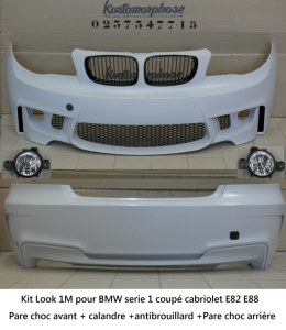 Kit look 1M pour BMW serie 1 E82 E88 coupé cabrio 