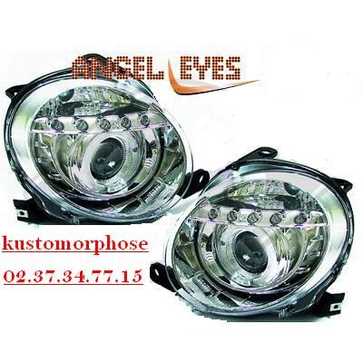 PHARES AVANTS À LED POUR FIAT 500 CHROME