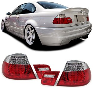Feux Arrières à LED pour BMW E46 Coupé 99/03 Rouge Blanc