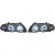 Pack phare avant noir Angel Eyes CCFL avec clignotant BMW E46 Berline phase 1