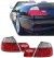Feux arrières à leds pour BMW E46 Cabriolet Rouge Blanc