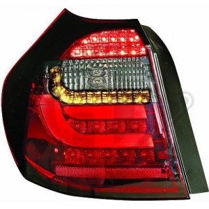 feux arriéré, BMW E87, 08-11 a led cristal/rouge-noir