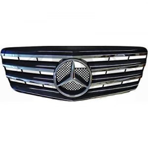 CALANDRE NOIRE CHROME POUR MERCEDES CLASSE E W211 2007-2009