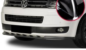 LAME DE PARE-CHOCS AVANT VW T5 09 a 2015 noir brillant 