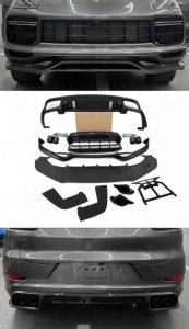 Kit de rajout de pare choc avant et arrière Sport pour Porsche Cayenne turbo 9Y0.1 2018-2023