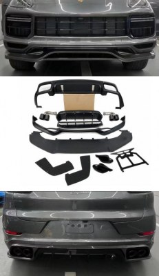 Kit de rajout de pare choc avant et arrière Sport pour Porsche Cayenne turbo 9Y0.1 2018-2023