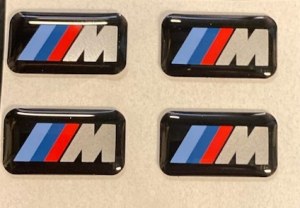 4 logo ///M de jante BMW OEM