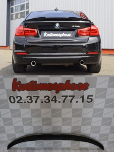 Aileron becquet BMW serie 3 F30 type M4 noir brillant