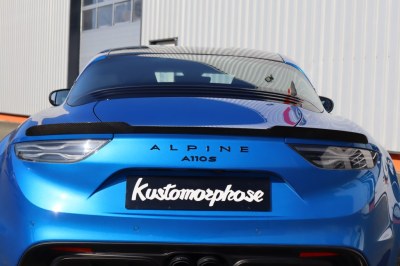 Aileron Becquet de coffre arrière carbone noir brillant A110 / A110S