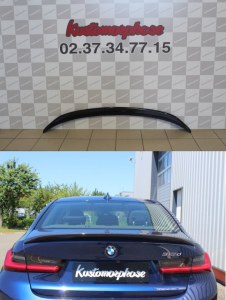 Becquet spoiler de coffre carbone type M-Performance BMW série 3 G20 et M3 G80