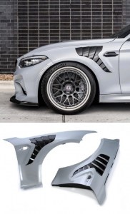 Ailes Carbone GTR BMW M2 / M2 Compétition avec prise d'aire démontable