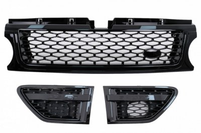 PACK CALANDRE AUTOBIOGRAPHY POUR RANGE ROVER SPORT 2010-13 FULL Black 