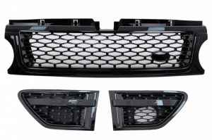 PACK CALANDRE AUTOBIOGRAPHY POUR RANGE ROVER SPORT 2010-13 FULL Black 