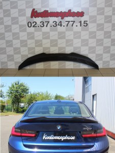 Becquet spoiler de coffre carbone type PSM BMW série 3 G20 et M3 G80