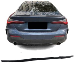Becquet spoiler de coffre Ducktail noir brillant BMW Série 4 G22 G23 à partir de 2020