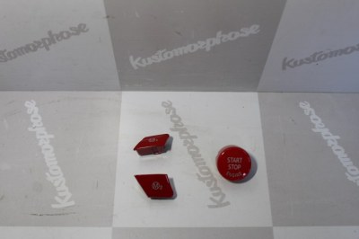 Pack Bouton de démarrage Start Stop et Bouton de volant M1 M2 ROUGE BMW série FX