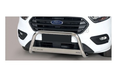 Pare-buffle Chrome avec barre Ford Transit Custom - 63mm
