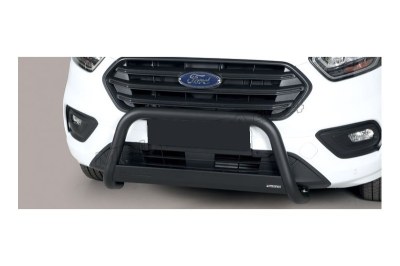 Pare-buffle Noir avec barre Ford Transit Custom - 63mm