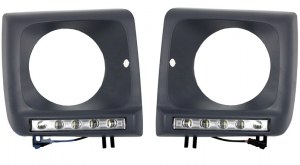 CADRES DE PHARES + FEUX LED POUR MERCEDES CLASSE G W463