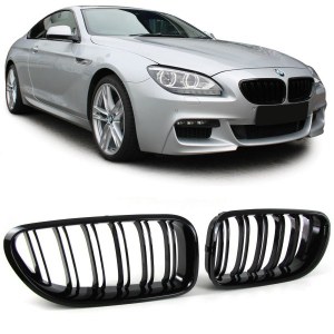 Calandre BMW série 6 F12/F13/F06 noir brillant 