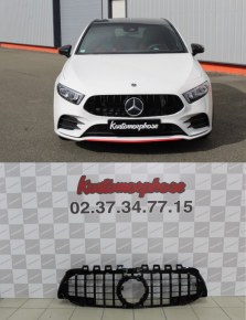 Calandre GT-R AMG Full Black pour Mercedes Classe A W177