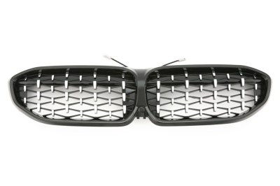Calandre LED noir brillant diamant Chrome BMW série 3 G20 G21
