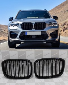 Calandre BMW X3 G01 noir brillant look X3M Compétition 