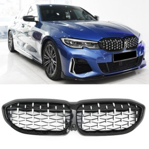 Calandre noir brillant diamant Chrome BMW série 3 G20 G21