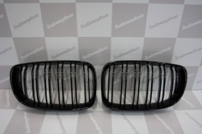 Calandre noir brillante double baton look M4 BMW serie 1 phase 2 2007-2011 