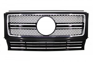 CALANDRE LOOK G65 AMG POUR MERCEDES CLASSE G W463 Black/Chrome Edition