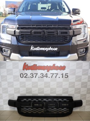 Calandre style Raptor noir Mat Ford Ranger 2023+