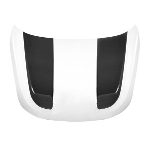 Capot ventilé en fibre de carbone SOOQOO - Compatible avec BMW M2 (G87) Apprêt et prise d'aire carbone