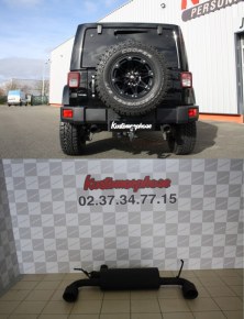 échappement double sortie noir JEEP Wrangler / Rubicon JK (2007-2017)