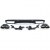 Diffuseur arrière avec échappements noir Mercedes Classe C W205 NON AMG LINE Look C63 AMG 2014-2020