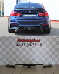 Diffuseur arrière carbone DTM F1 LED Bmw M4 F82 F83 M3 F80