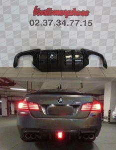 Diffuseur arrière Carbone avec LED pour pare choc BMW série 5 F10 DTM style