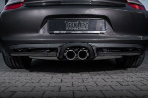 Diffuseur arrière Carbone TECHART Porsche Boxster et Cayman 981