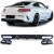 DIFFUSEUR ARRIÈRE + EMBOUTS ÉCHAPPEMENTS NOIR LOOK C63 AMG POUR MERCEDES CLASSE C COUPE (C205) PACK AMG