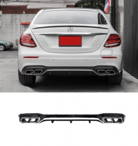 Diffuseur arrière Mercedes Classe E W213 berline Look E63 AMG pour pare choc amg line