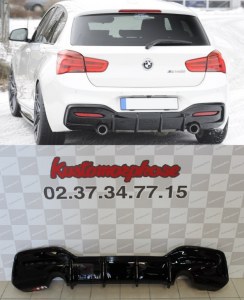 Diffuseur arrière pack M performance Look pour BMW série 1 F20 F21 LCI 135i 140i