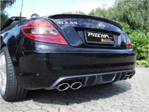 Diffuseur arrière PIECHA pour Mercedes SLK R171 Pack AMG et 55 AMG