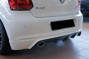 Diffuseur arrière Polo 6R 2009-2014 pour échappement ovale 115x85