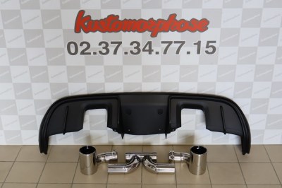 Diffuseur arrière pour Porsche 982 718 GT4 RS avec embout d'échappement 